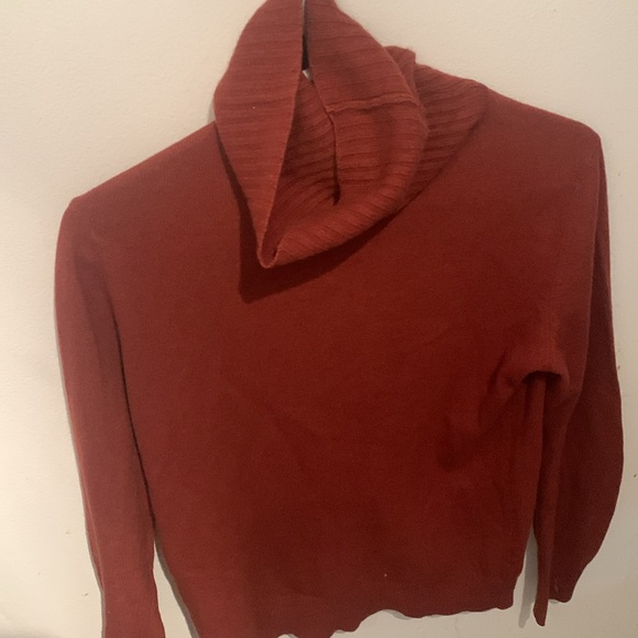 Gorgeous Burnt Orange Turtleneck Fenn Wright and Manson British Wear SZ Small - Picture 2 of 7